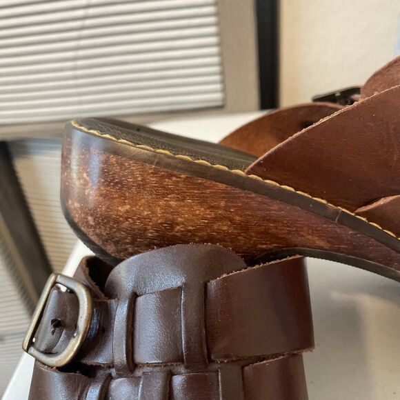 PREDICTIONS LEATHER COLLECTION WOMENS SHOES 8.5 BROWN SLIP-ON WEAVE - Picture 6 of 12